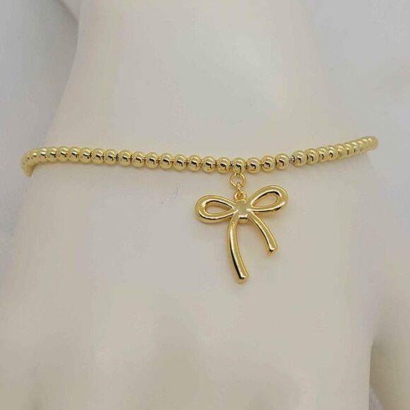 Brazilian 18k Gold Filled Bow Bracelet - Picture 4 of 4